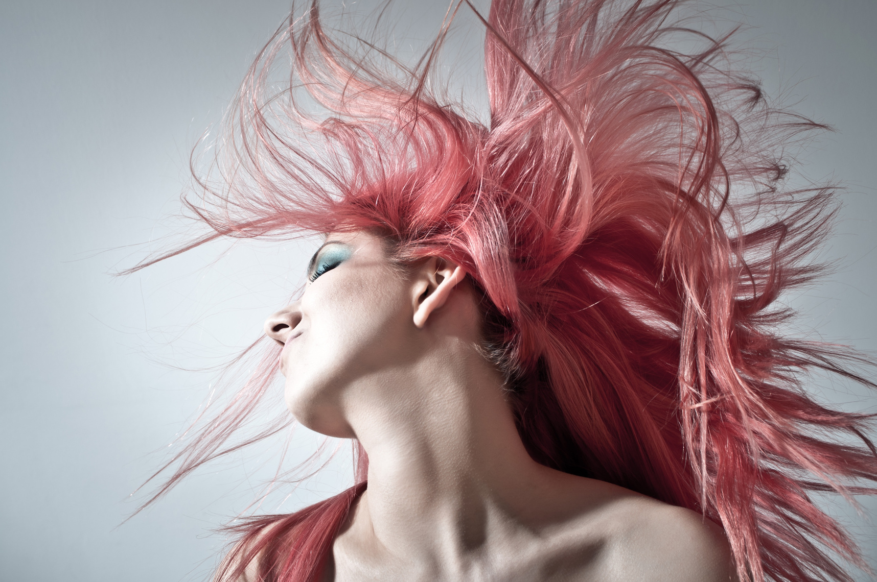 Stylish Woman with Pink Hair